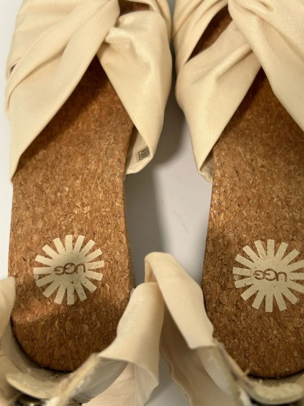 UGG Cream Espadrille Wedge Sandals